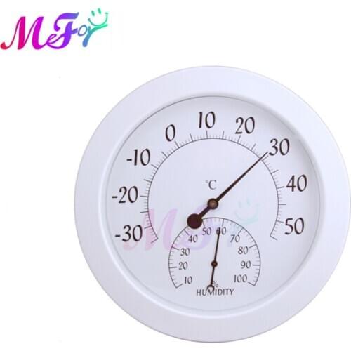 Wall Mounted Temperature Humidity Meter Indoor Outdoor Double Dial Thermometer Hygrometer Inductive Pointer -30℃~50