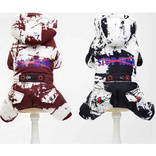 Dog Clothes Winter Jacket Thicken Coat Autumn Winter Camouflage Jumpsuit Down Parkas Teddy Pet Clothing Ropade Perro Chihuahua