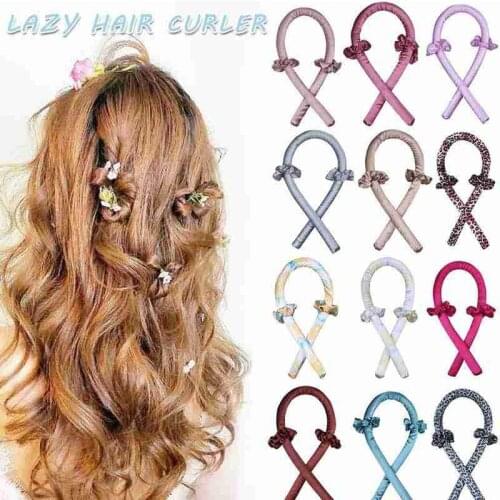Heatless Curling Rod Foam Roller Headband Hair Curling Ribbon Sponge Curling Iron Lazy Curler Curling Stick Ribbon Silk Heatless