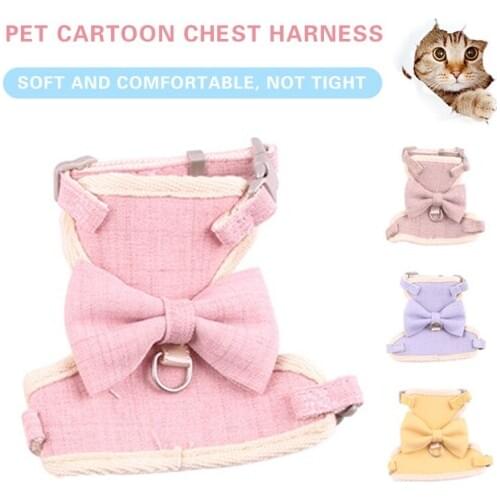 Cat Harness Vest Adjustable Soft Breathable Dog Harness Nylon Mesh Vest Harness Dogs Puppy Collar Cat Pet Cats Chest Strap