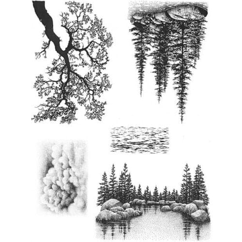 Tree stamp Clear Stamps for Scrapbooking Transparent Silicone Rubber DIY Photo Album Decor 0805