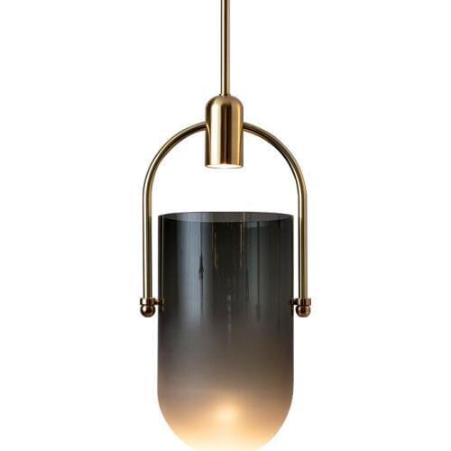 Modern Pendant Lights Smoke Grey Glass Bar Cafe Store Suspension LED Lamp For Restaurant Fixtures Indoor Home Lighting PA0067