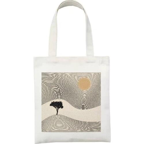 Abstract Art Arajuku Fashion Leisure And Environmental Protection Abstract Art New Female Canvas Fun Hip-Hop punk Shoulder Bags