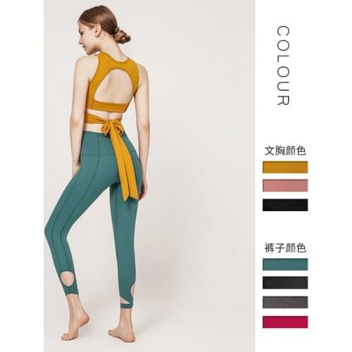 Active Sports Top Women Yoga Gym Fitness Vest Bandage Back Yoga Bra Sexy Leggings Athletic Slim Elastic Dance Blouse