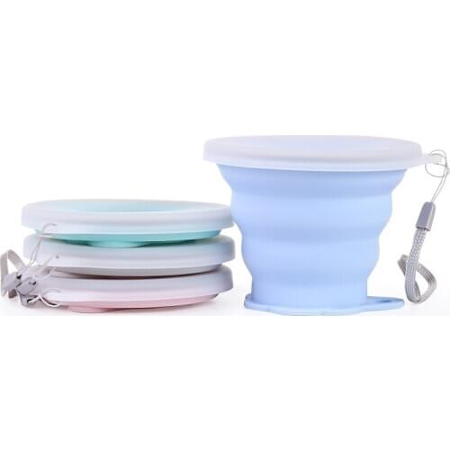Outdoor Portable Silicone Foldable and Exclusive Cup Telescopic Collapsible Cup Water Drinking Bottle for Travel