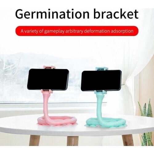 Universal Lazy Phone Holder Flexible Suction Cup Holder Bedside Desktop Phone Holder Caterpillar Smartphone Holder