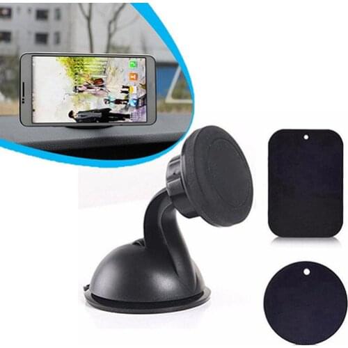 Universal Rotating Car Sucker Magnetic Holder Stand Mount for Cell Phone GPS Automobiles Interior Accessories