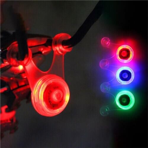 Bike Hanging Lamp Cushions Spokes Silicone Lamp Bicycle Safety Warning Taillights Riding Equipment Accessories