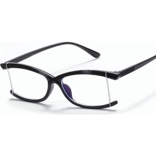 Veshion Square Hollow Ultralight Anti-blue Lens Glasses Frames Men Women Optical Fashion Computer Glasses