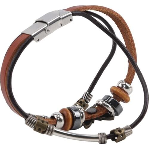 Vintage Simple Bracelets Popular 2020 New Fashion Stainless Steel Buckle Bracelet All-Match Butterfly Beaded Bracelets