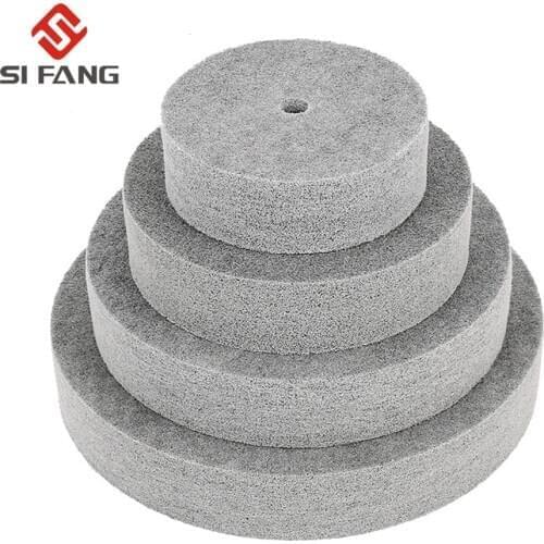 1 pieces 100/125/200/250/300mm* 50mm Thickness Nylon Fiber Polishing Wheel Non-woven Unitized Wheel 5P/7P/9P