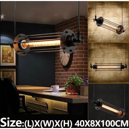 1 PC Fashion Industrial Retro Vintage Flute Pendant Lamp Kitchen Bar Hanging Ceiling Light