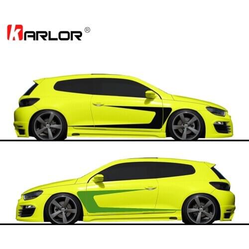 2pcs/lot 200x40cm Flying Decor Bumper Both Body Sides Stickers Decals Car Wrap Vinyl Film Automobiles Products Car Accessories