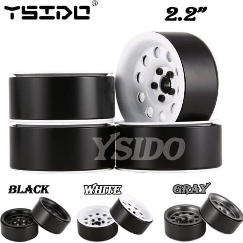 4Pcs Metal 2.2 Inch Beadlock Wheel Rim for 1/10 RC Crawler Axial SCX10 RR10 90053 AX10 Wraith 90056 90045 90048