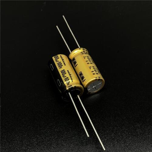 5pcs/20pcs 100uF 100V NICHICON FW Series 10x20mm 100V100uF Audio Capacitor HiFi DIY