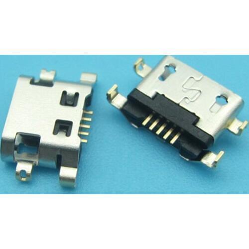 5pcs micro mini usb jack socket type-B Charging port Connector dock plug for Fly IQ458 Evo Tech 2 IQ459 Quad EVO Chic 2 5 pin