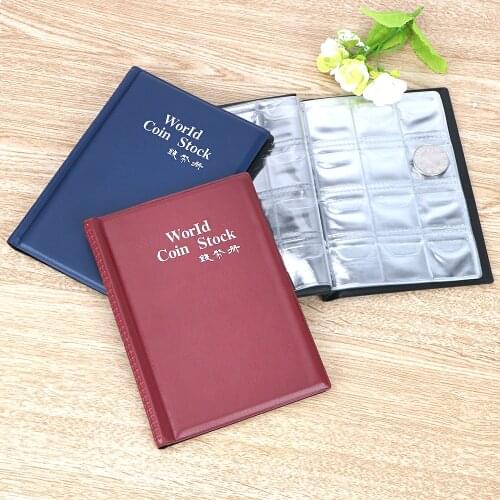 120 Pockets Coins Collection Album Book Mini Penny Coin Storage Bag Collecting Money Organizer For Collector Coin Holder Albums