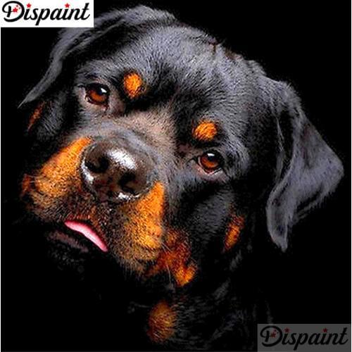 Dispaint Full Square/Round Drill 5D DIY Diamond Painting "Animal dog" Embroidery Cross Stitch 3D Home Decor A11933