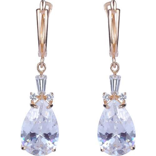 Free Shipping TOP10 BEST SELLING Ladies Fashion Earring, Custom Hoop Earring, Most Popular Cheap CZ Earrings GLE2847