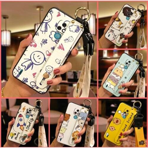For Girls Fashion Design Phone Case For MOTO E7 Shockproof Waterproof Lanyard Cute New Original