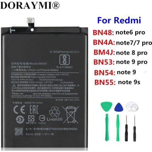 Аккумуляторы для телефонов Xiaomi Redmi Note 9S Doraymi China At AliExpress