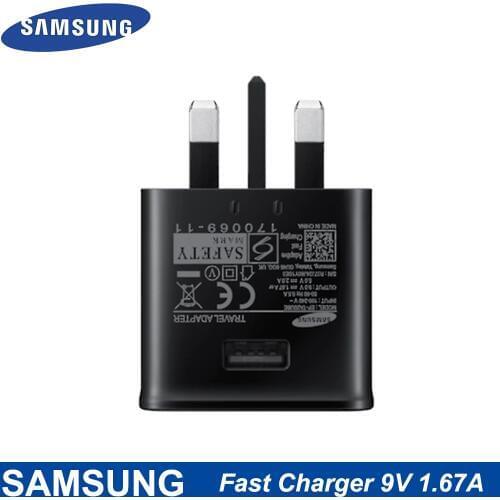 For Samsung 9V 1.67A UK Fast Charge Micro USB Cable S10 S8 S9 Plus Fast Charger 15W Travel Adapter For Samsung Note10 9 A50 A70