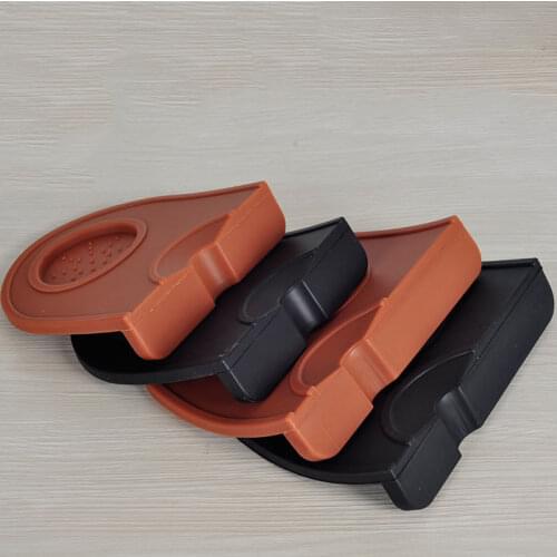 ROKENE Coffee Maker Tamper Mat Suit for Flat and Ripple Coffee Tamper Non-Slippery Fluted Coffee Tampering Corner Mat BPA Free