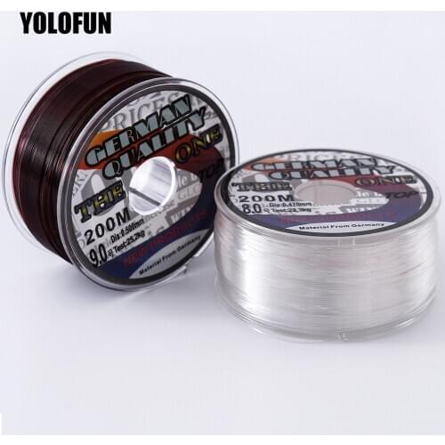 200m fluorocarbon coating fishing line white brown sinking high Abrasion Resistance stretchable fluorocarbon fishing line japan