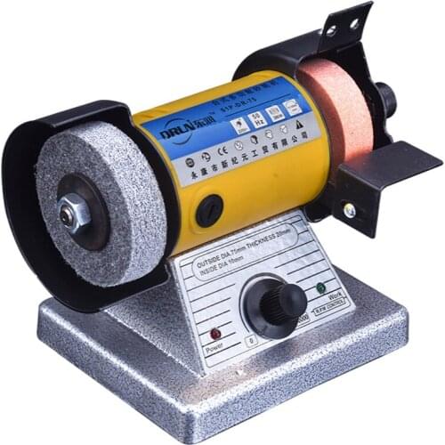 Multifunctional mini bench grinder sandpaper jade carving, polishing, cutting and polishing