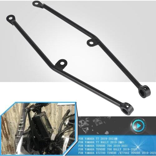 Moto Anti-Bobble-Head Installed For Yamaha XTZ700 / XT700Z Tenere 2019 2020 2021 Navigation Anti Vibration Bracket Shake Support