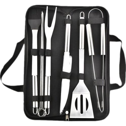 3/9/20Pcs Stainless Steel BBQ Tools Set Barbecue Grilling Accessories Utensil for Outdoor Camping Cooking Tools Kit BBQ Utensils