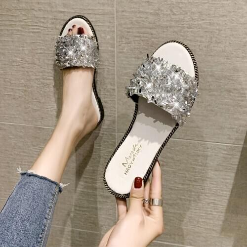 European style 2019 New Summer Slipper Women Slippers Slides Womens shoes Slippers Hollow out Womens Sandals Fashion slipper IN