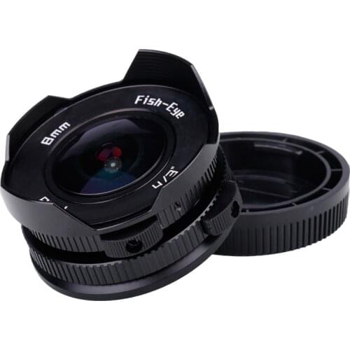 8mm F3.8 Fisheye Lens Super Wide Angle Fish-eye For M4/3 Mount Camera for LUMIX GX8 GX85 G7 Olympus E-M5 E-M10II E-PL8