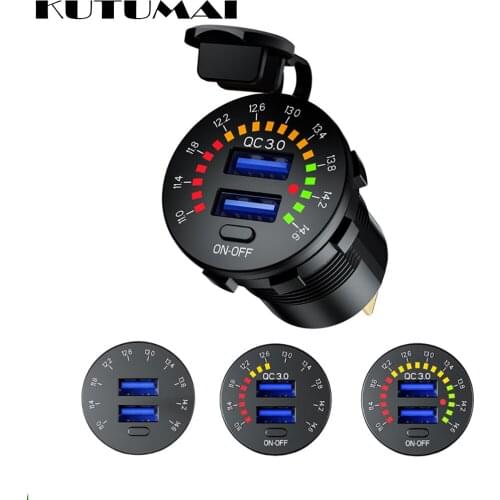 PD QC3.0 Fast Charging USB C Car Charger Mini Quick Charge USB Charger Adapter Dual USB Car Phone Charger For iPhone Samsung