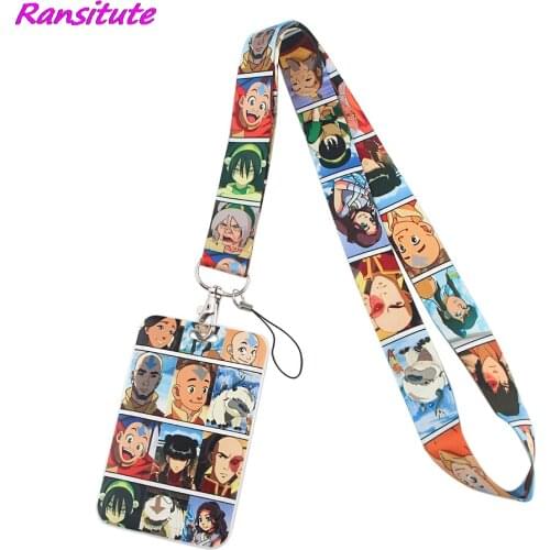 Ransitute R1621 Anime Boy Magic Story Cool Cartoon Card Holder ID Holder Bus Card Holder Staff Card With Lanyard