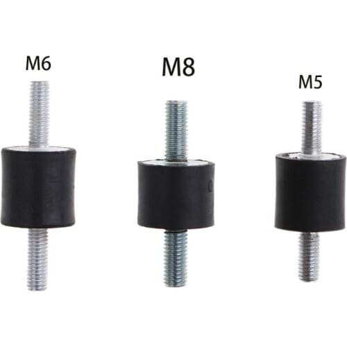 M5/M6/M8 Rubber Mount Double Male Thread Absorber Anti Vibration Silentblock Boat Car Bobbin Shock Absorber Tools