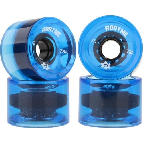 Ronyme 78A ABEC9 Skateboard Wheels Replacement High Performance Longboard PU Roller Wheels Mini Cruiser Wheels Replacement Wheel