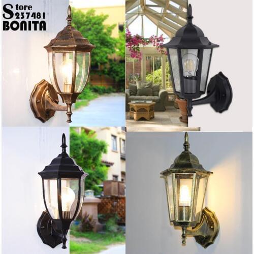 Antique European outdoor wall lamp Waterproof Balcony Wall Light Villa Courtyard Aisle Die Casting Aluminum Sconce Wall Light