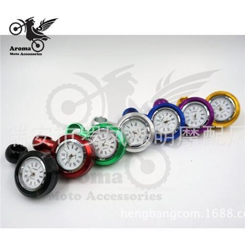 Brand universal install in mirror screw moto watches for kawasaki honda suzuki benelli yamaha motorbike watch motorcycle clock