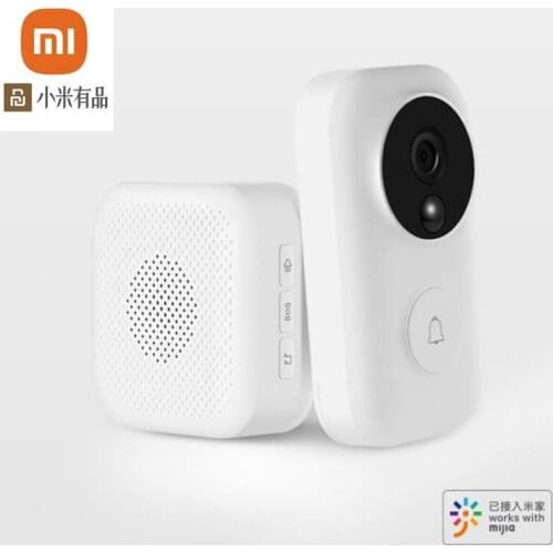 Xiaomi mijia Zero AI face recognition 720P infrared night vision video doorbell set detection SMS intercom free cloud storage