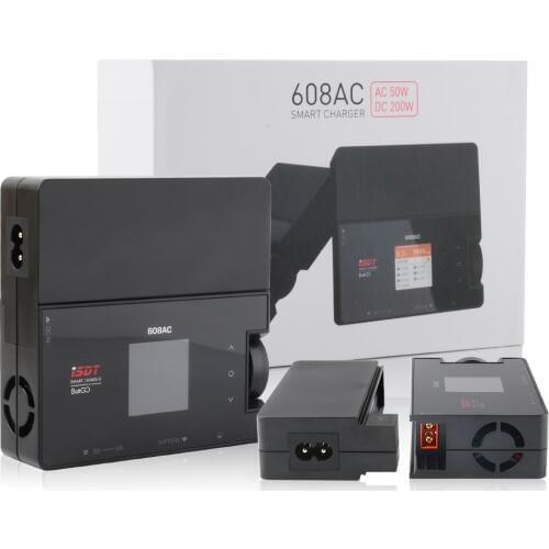 ISDT 608AC AC 60W DC 200W 8A BattGo Smart Battery Charger Discharger with Detachable Power Supply