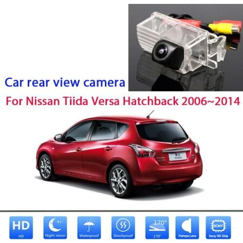 Rear view Camera For Nissan Tiida Versa Hatchback 2006~2014 CCD Night Vision Backup Camera Waterproof high quality RCA