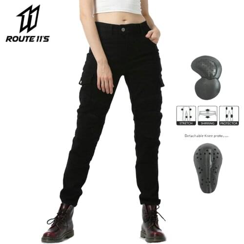 Women Motorcycle Pants Wearable Motocross Pants Biker Motorcycle JeansRiding Motorbike Pantalones Moto Pants 3 Colour For Summer