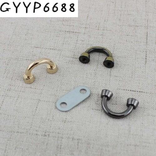 10pcs 50pcs 11mm DIY bags project connector arch bridge Hardware Accessories bridge connector metals hanger u ring for