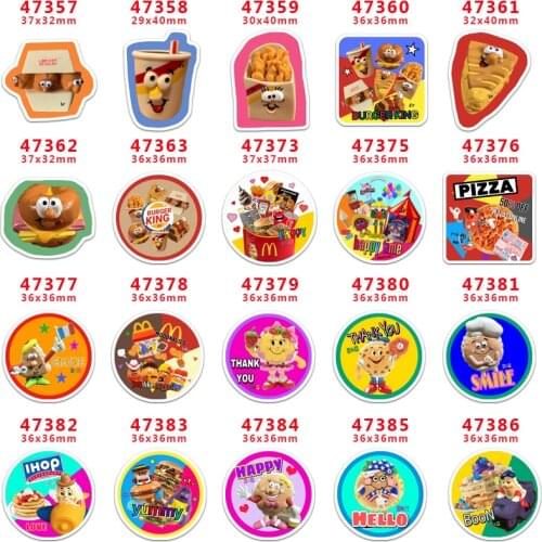 10 Pcs Cartoon Planar Resin Cabochons PR47357