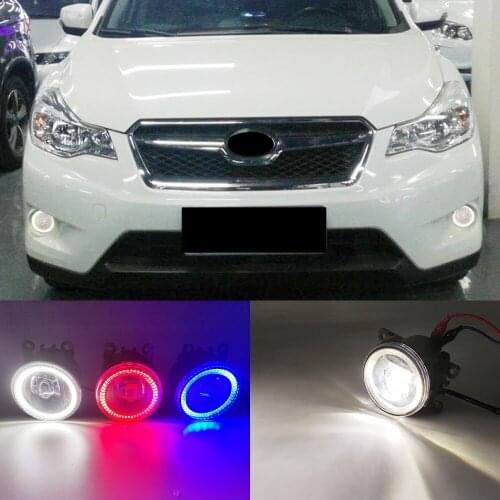 2 Functions Auto LED DRL Daytime Running Light For Subaru XV 2012-2018 Car Projector Fog Lamp Foglight