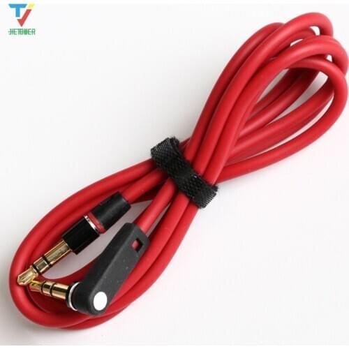 300pcs/lot 3.5mm Male to Male Elbow Audio Cable Detox/Pro Headphone Replacement Audio Extension Cable AUX Cable sales promotion