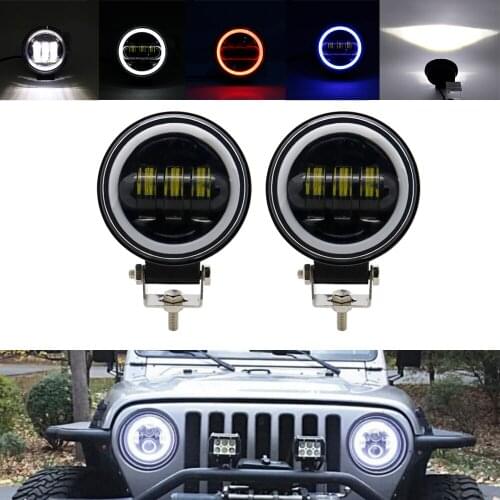 30W Motorcycle Truck Headlight Auto Driving Fog Light Car Led Working Light for 4WD ATV SUV UTV UTE Off Roads Lights 12V
