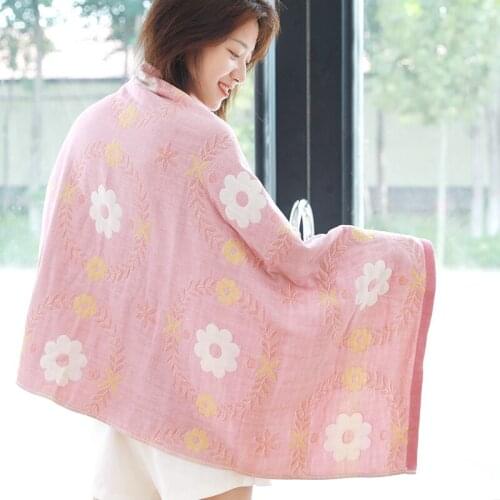 Bath Towels For Adults Pure Cotton Gauze Large Bathroom Soft Absorbent Towel Mens and Womens Household Wrapped Towel 70*140cm