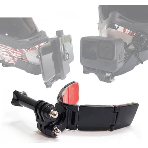 Full Face Helmet Chin Mount Holder For GoPro Hero 9 8 7 5Yi 4K For Insta360 Camera Strap Flodable Front Chin Mount Accessories